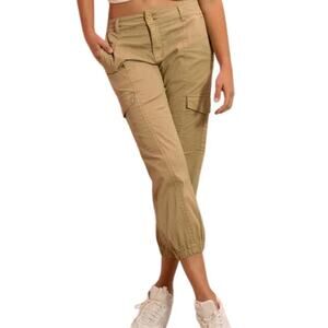 Sanctuary Tan Cargo Pants Size 27 x 27 Short Ankle NWT Sustainable Utility Rebel
